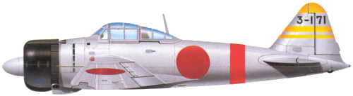 Mitsubishi A6M2 Zero of the 12th Combined Kokutai, 1941-42.
