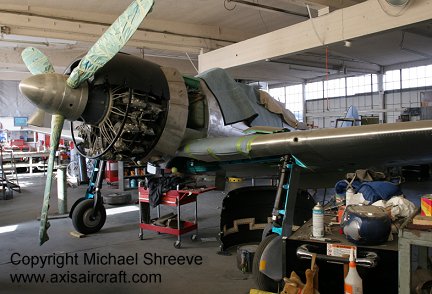 A6M3 Model 22 "Zeke", Air heritage Collection, Washington State, transported to Fighter rebuilders Chino, CA, previously with OFMC. Currently under rebuild to two seat configuration