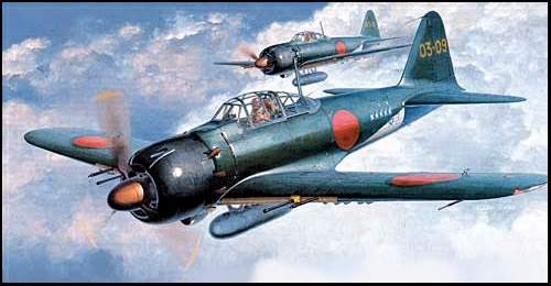 "Зеро" модификации А6М5 - основной тип истребителя японских ВМС начиная с конца 1943 года
